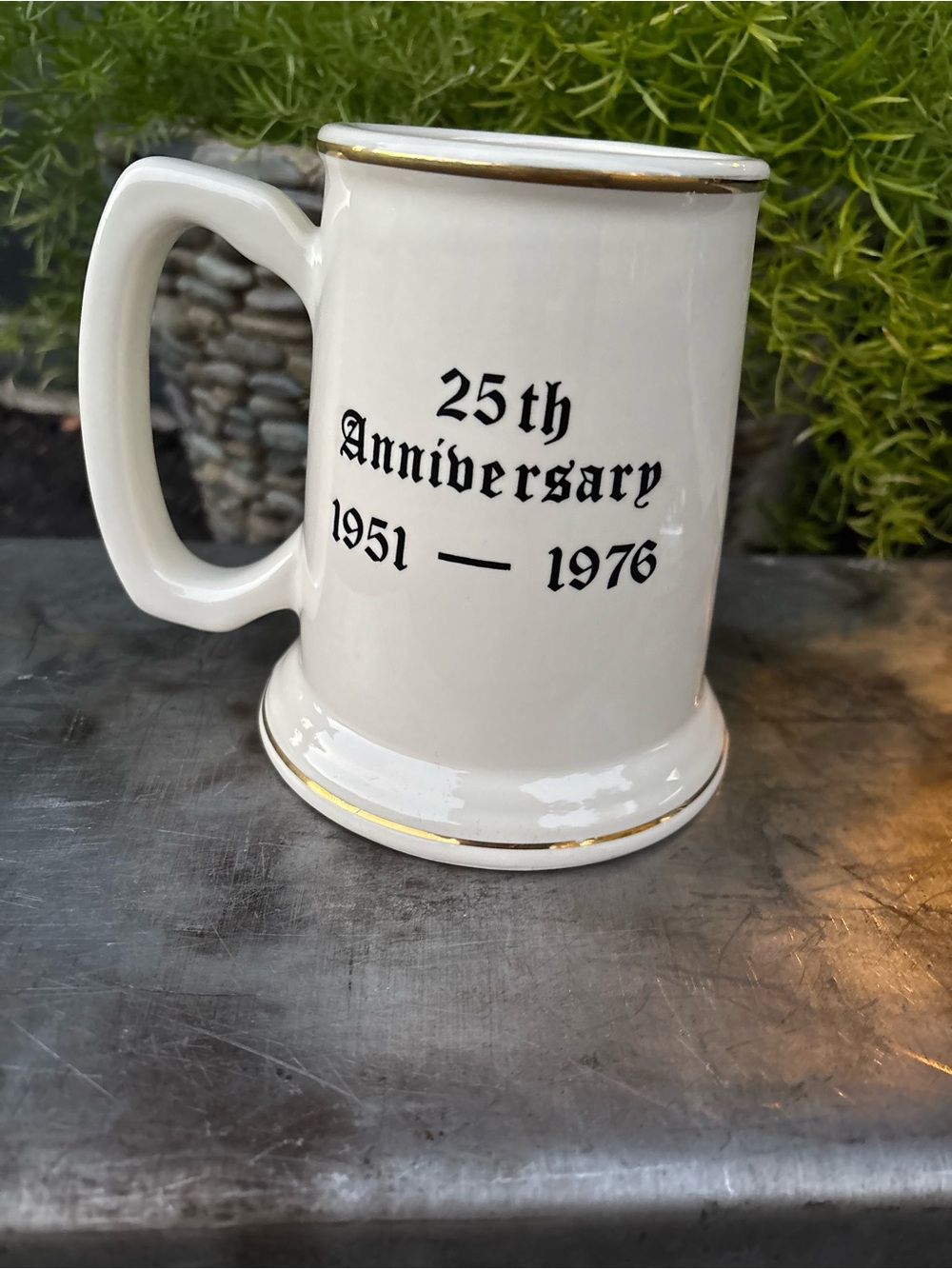 Vintage 70’s Beer Mug/Stein BOSTON MA THE TAPPER CLUB 25Th Anniversary, Gold - Picture 2 of 15
